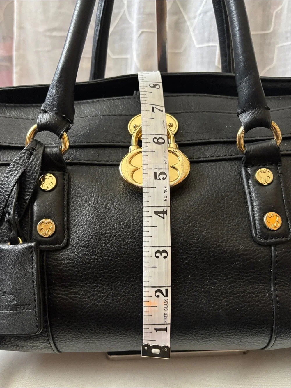 ⭐️Final Markdown⭐️Emma Fox Black Leather Shoulder Bag with Gold Hardware - Picture 12 of 12